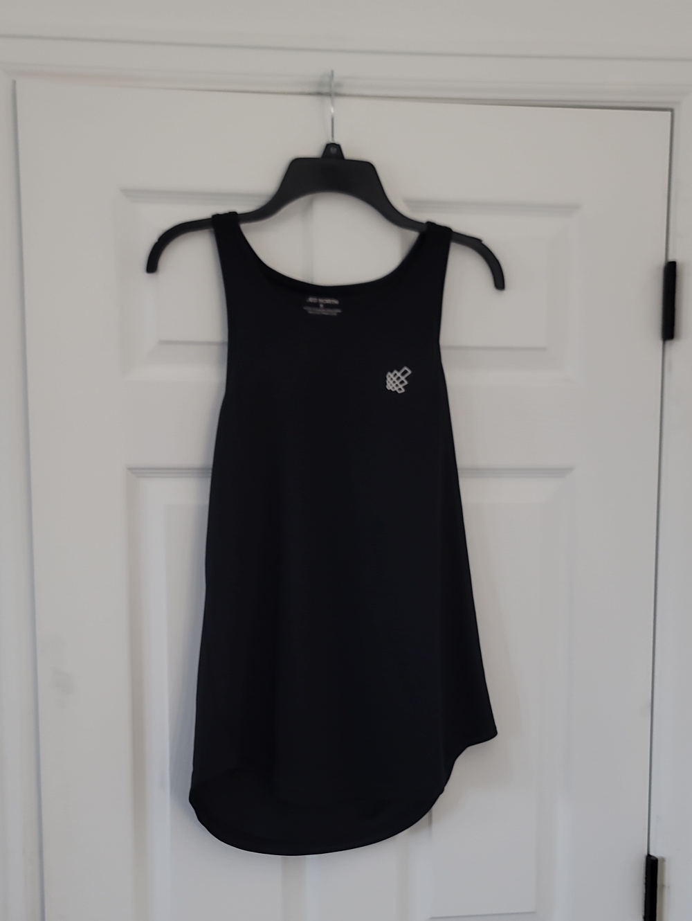 Jed North Black Racerback Tank with Subtle Logo
